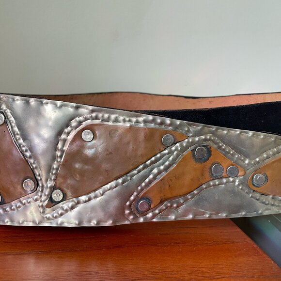 Vintage 80s chrome metal belt ✨ - Picture 5 of 6